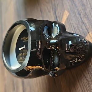Black Skull Candle